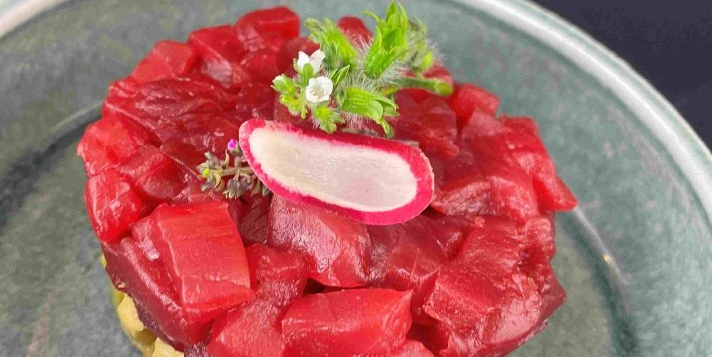 Mixed tartar salmon and tuna with avocado - MY | Sushi & Japanese Food Delivery in Monaco, Cap-d'Ail & Beausoleil
